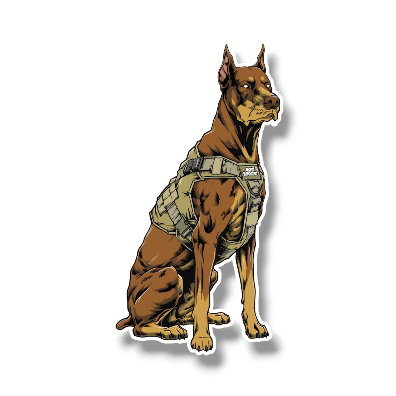 Dobie Sticker