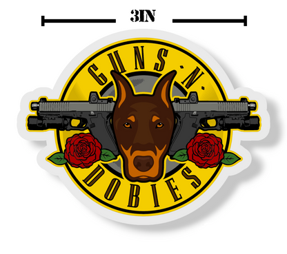 Guns-N-Dobies Logo Sticker