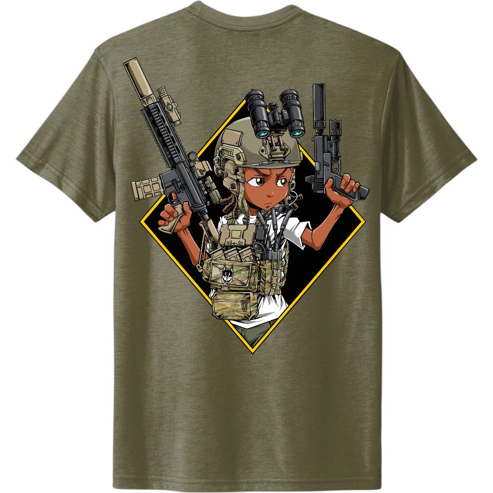 Riley Boondocks Back Design Pocket Text Tee