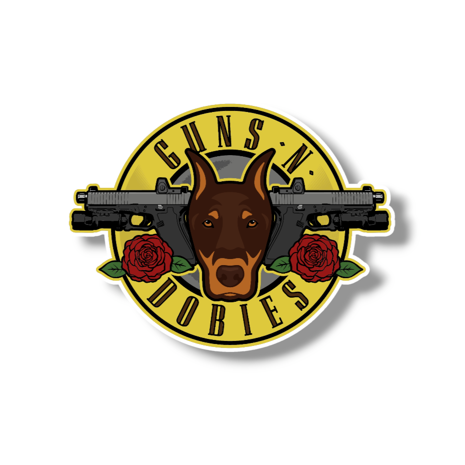 Guns-N-Dobies Logo Sticker