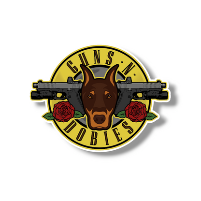 Guns-N-Dobies Logo Sticker